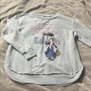 Disney Mary Poppins Kids Gray Sweatshirt